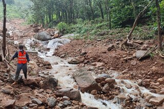 കൂട്ടിക്കൽ പ്ലാപ്പള്ളിയിൽ നിന്നുള്ള ദൃശ്യം