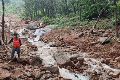 കൂട്ടിക്കൽ പ്ലാപ്പള്ളിയിൽ നിന്നുള്ള ദൃശ്യം