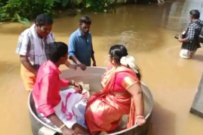 ചെമ്പിലേറിയ വധൂ വരന്മാർ