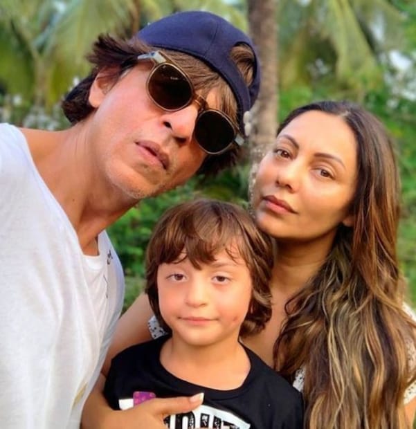 This one is from one of Gauri's last birthdays where she is sharing the frame with Shah Rukh and Abram. However, Suhana and Aryan are missing from the pictures. So, Gauri captioned, “With half of my better halves on my birthday...the other halves in school!” (Image: Instagram)