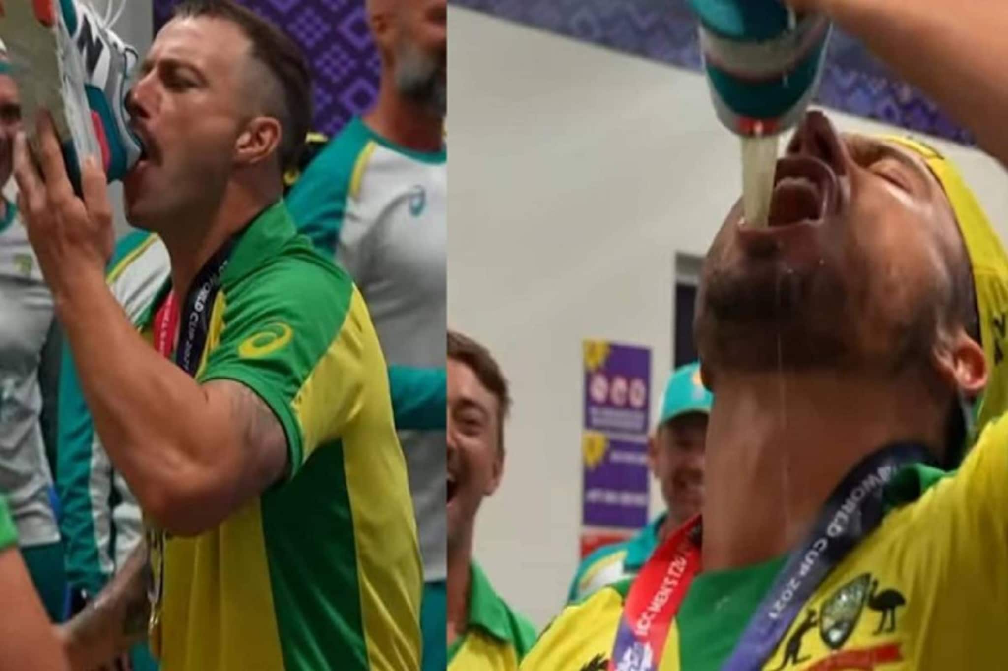 ഓസീസ് താരങ്ങള്‍ എന്തുകൊണ്ട് ഷൂസില്‍ ബിയര്‍ ഒഴിച്ച് കുടിച്ചു? ഓസ്‌ട്രേലിയന്‍ ആഘോഷ രീതി