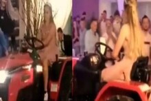 ജന്മദിന പാര്‍ട്ടിയില്‍ പങ്കെടുക്കാന്‍ പെൺകുട്ടി എത്തിയത് ട്രാക്റ്ററിൽ; വീഡിയോ പങ്കുവെച്ച്
