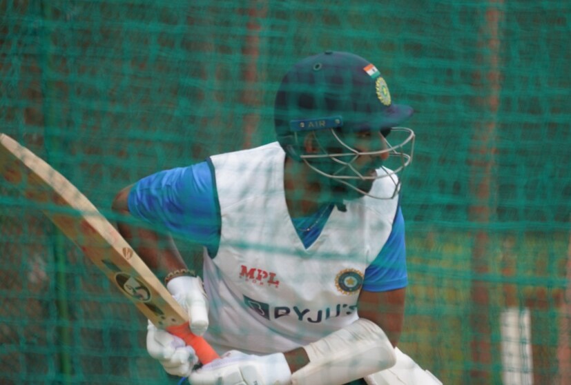 Cheteshwar Pujara during India's training session in Centurion