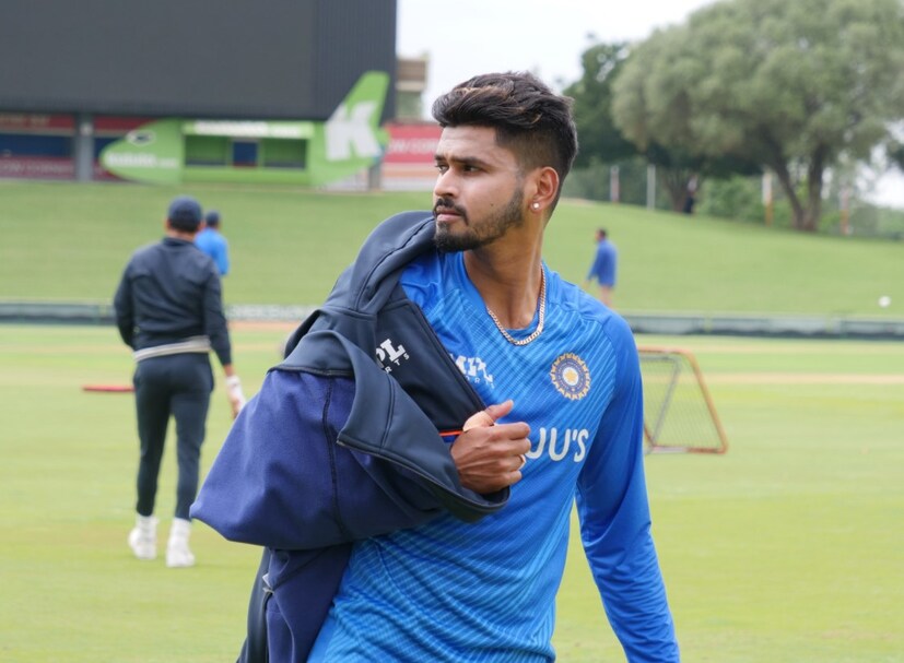 Shreyas Iyer during India's training session in Centurion