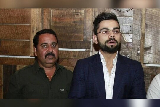 Rajkumar Sharma with Virat Kohli (Getty Images)