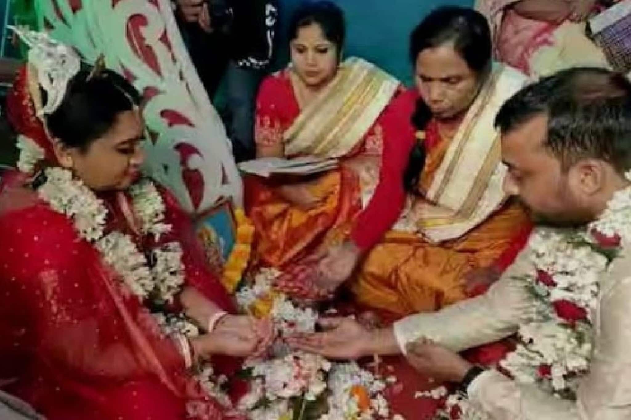 വനിതാ പുരോഹിതയുടെ കാര്‍മ്മികത്വത്തില്‍ വിവാഹം; ചടങ്ങില്‍ നിന്ന് കന്യാദാനം ഒഴിവാക്കി