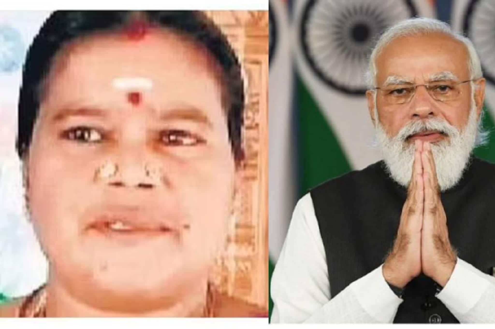 നാലാം ക്ലാസ് വരെ മാത്രം പഠിച്ച ഇളനീര്‍ കച്ചവടക്കാരിയെ പ്രധാനമന്ത്രി നരേന്ദ്ര മോദി അഭിനന്ദി