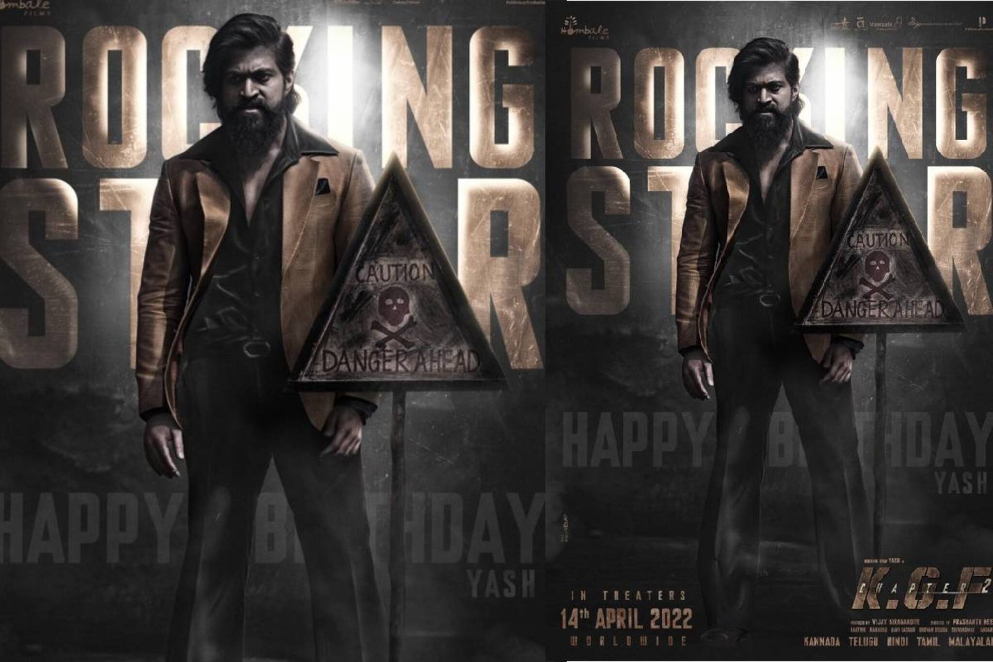 'റോക്കി ഭായ്'ക്ക് പിറന്നാള്‍ സമ്മാനം;  മാസായി യാഷ്; 'കെജിഎഫ് 2' ഏപ്രിലില്‍