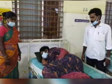മർദനമേറ്റ മീനാക്ഷി ആശുപത്രിയിൽ