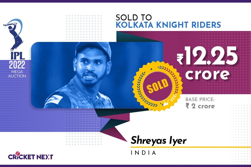  <strong>ശ്രേയസ് അയ്യർ- കൊൽക്കത്ത നൈറ്റ് റൈഡേഴ്സ് (12.25 കോടി)</strong>