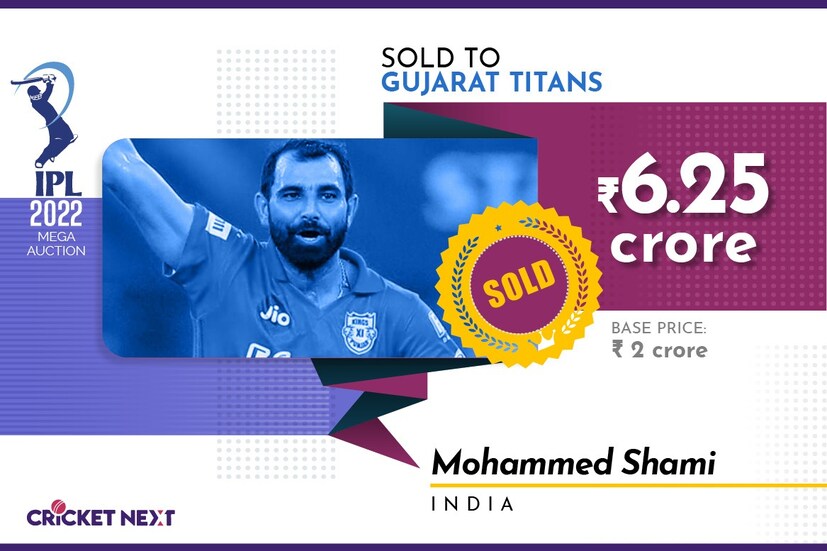  <strong>മുഹമ്മദ് ഷമി- ഗുജറാത്ത് റ്റൈറ്റൻസ് (6.25 കോടി)</strong>
