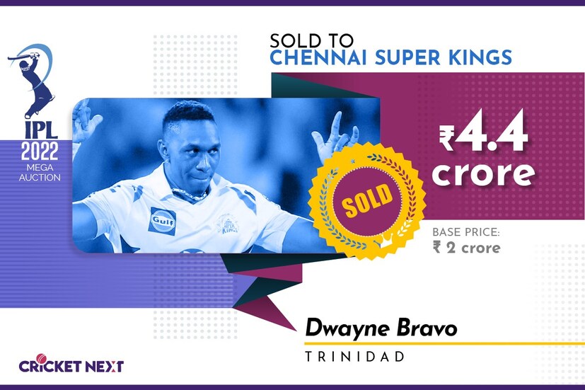  <strong>ഡ്വെയ്ൻ ബ്രാവോ- ചെന്നൈ സൂപ്പർ കിംഗ്സ് (4.4 കോടി)</strong>