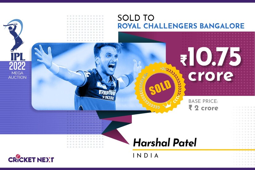  <strong>ഹർഷൽ പട്ടേൽ- റോയൽ ചലഞ്ചേഴ്സ് ബാംഗ്ലൂർ (10.75 കോടി)</strong>