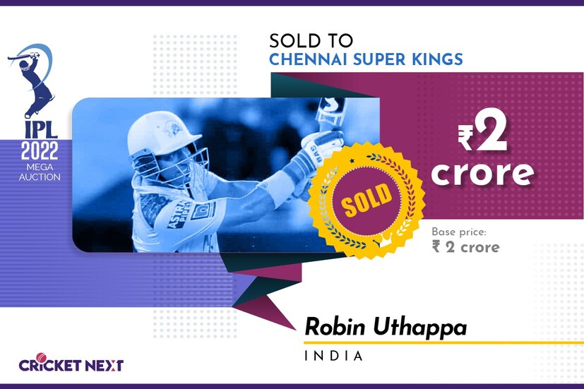  <strong>റോബിൻ ഉത്തപ്പ- ചെന്നൈ സൂപ്പർ കിംഗ്സ് (2 കോടി)</strong>