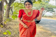 Shamna Kasim | ചുവന്നസാരിയിൽ തിളങ്ങി ഷംന കാസിം ; ഏറ്റെടുത്ത് മലയാളികൾ