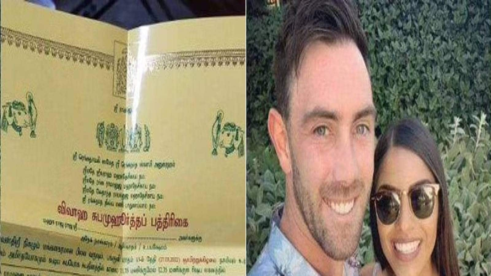 Glenn Maxwell | Marriage between Maxwell and Vini Raman of Tamil ...