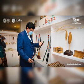 ദുബായ് എക്സ്പോ വേദിയില്‍ ടൂറിസം മന്ത്രി പി.എ മുഹമ്മദ് റിയാസ് ; ചിത്രങ്ങള്‍ കാണാം