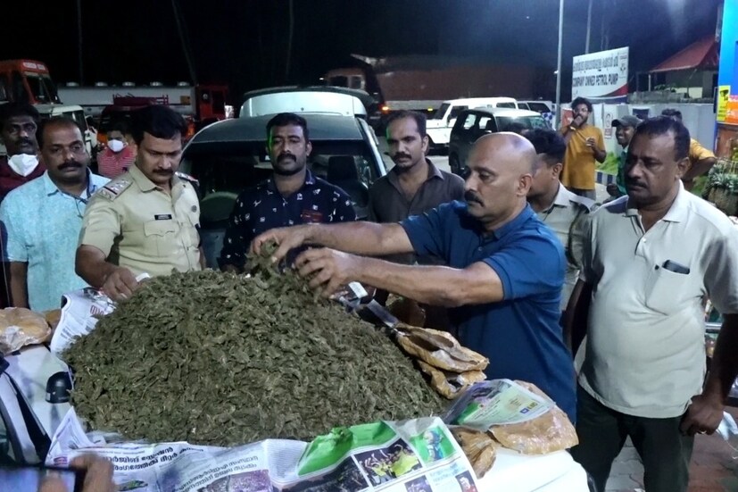  ആറ്റിങ്ങൽ പറയത്ത് കോണം സ്വദേശി വിഷ്ണു, ഭാര്യ സൂര്യ, കൊല്ലം തൃക്കടവൂർ സ്വദേശി അഭയ് സാബു എന്നിവരെയാണ് പുലർച്ചെ നാല് മണിക്ക് നീണ്ടകര ചീലാന്തി ജംഗ്ഷനിലുള്ള പെട്രോൾ പമ്പിൽ നിന്നും പിടികൂടിയത്. കൊല്ലം ശാസ്ത്രി ജംഗ്ഷൻ സ്വദേശി ഉണ്ണികൃഷ്ണനെയും പിടികൂടി. ഇയാൾക്ക് വേണ്ടിയാണ് കഞ്ചാവ് എത്തിച്ചത്.