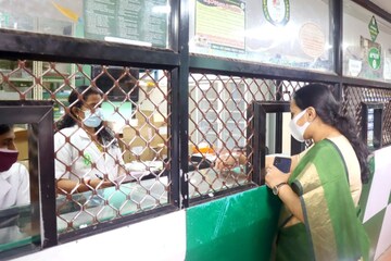 മരുന്ന് കുറിപ്പടിയുമായി മന്ത്രി കാരുണ്യ ഫാർമസിയിൽ; മരുന്നില്ലെന്ന് മറുപടി; ഉടൻ നടപടി