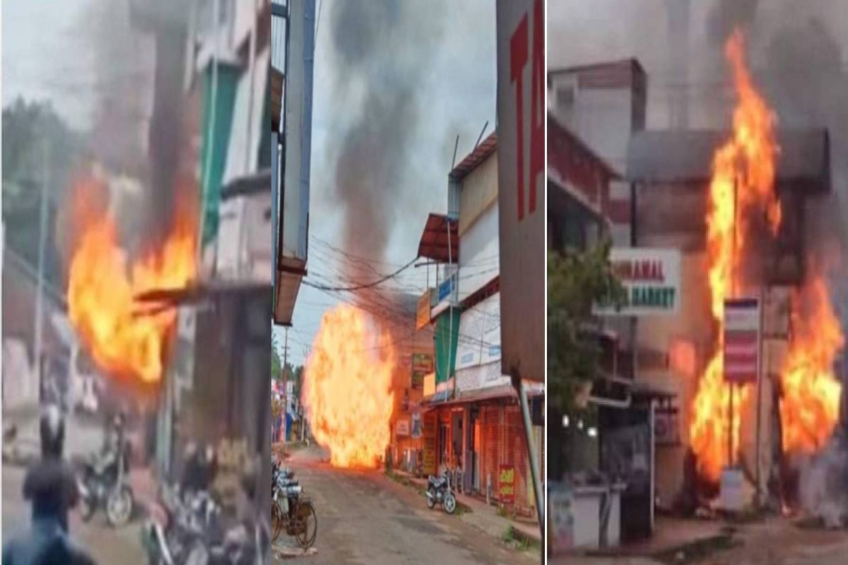 പുക, പൊട്ടിത്തെറി, അഗ്നിഗോളം; കോടാലിയിൽ ഗ്യാസ് സിലിണ്ടറുകൾ പൊട്ടി കെട്ടിടം തകര്‍ന്നതെങ്ങനെ