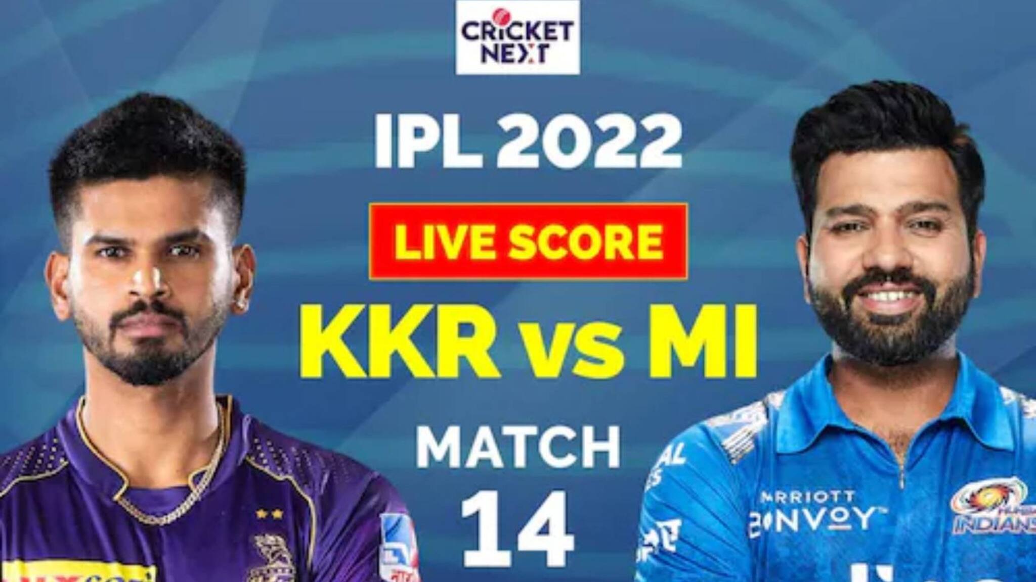 IPL 2022 | മുംബൈക്കെതിരെ ടോസ് നേടി കൊൽക്കത്ത; ബൗളിംഗ് തിരഞ്ഞെടുത്തു; ഇരു ടീമുകളിലും മാറ്റങ്ങൾ