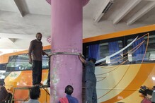 KSRTC Swift|ഡ്രൈവർമാർ മാറി മാറി ശ്രമിച്ചു; 5 മണിക്കൂർ ശ്രമത്തിനൊടുവിൽ സ്വിഫ്റ്റ് ബസ് പുറത്തെടുത്തത് ഇങ്ങനെ