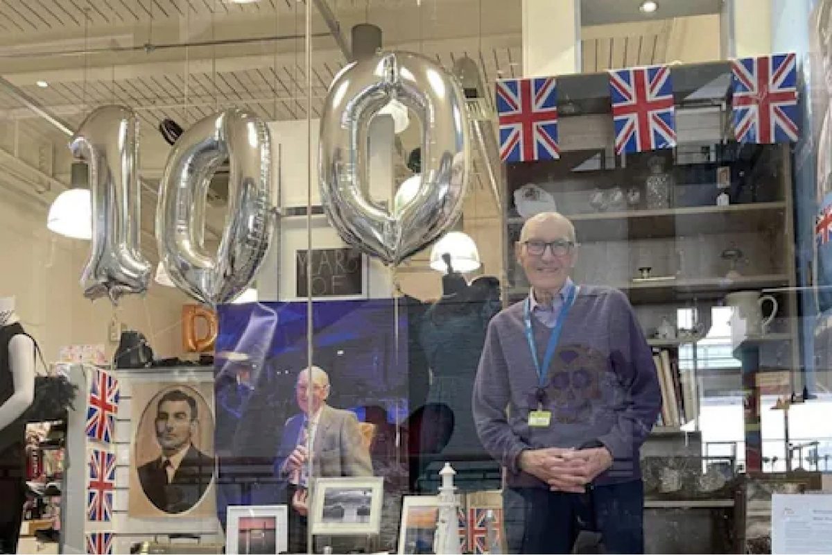 100 years old, in a retirement life, but still he go to work, three days in every week