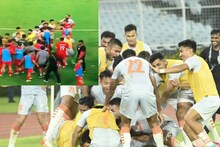 ഇന്ത്യന്‍ ജയത്തിന് പിന്നാലെ മൈതാനത്തു തമ്മിലടിച്ച് താരങ്ങള്‍