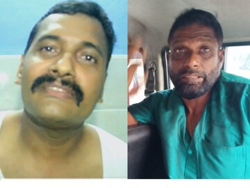 വെട്ടേറ്റ എസ് ഐ അരുൺകുമാർ, പിടിയിലായ പ്രതി സുഗതൻ