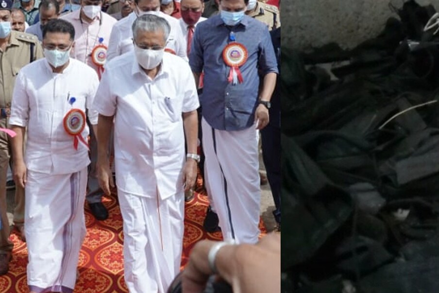  മലപ്പുറം: ശക്തമായ പ്രതിഷേധങ്ങൾക്ക് നടുവിൽ മുഖ്യമന്ത്രി പിണറായി വിജയൻ (Pinarayi Vijayan) തവനൂർ സെൻട്രൽ ജയിൽ (Thavanur Central jail) ഉദ്ഘാടനം ചെയ്തു. മുഖ്യമന്ത്രി മടങ്ങും വരെ യൂത്ത് കോൺഗ്രസ്, യൂത്ത് ലീഗ് പ്രവർത്തകർ കുറ്റിപ്പുറം മിനിപമ്പയിൽ ശക്തമായ പ്രതിഷേധം സംഘടിപ്പിച്ചു. ജയിൽ ഉദ്ഘാടന ചടങ്ങിന് വന്ന നാട്ടുകാരുടെ കറുത്ത മാസ്ക് ഊരി വാങ്ങിയ പൊലീസ്, പകരം മഞ്ഞ മാസ്ക് നൽകി ആണ് സദസ്സിൽ പ്രവേശിപ്പിച്ചത്.