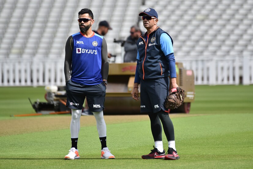 Former skipper Virat Kohli spent time with head coach Rahul Dravid in the training ahead of the crucial contest