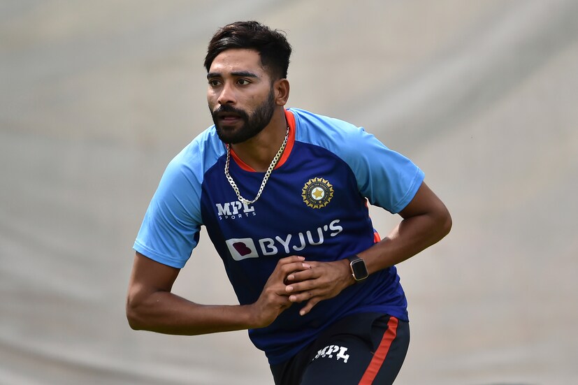 Mohammed Siraj bowled with intensity in the nets during a training session ahead of the fifth Test match