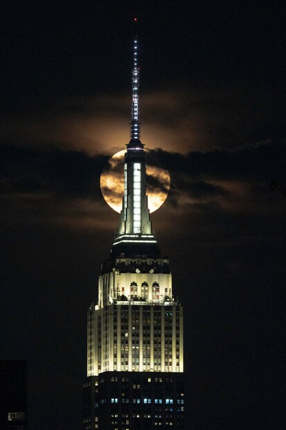 NEW YORK CITY, US: Supermoons occur when a full moon is within 90 per cent of perige or the point where the moon is closest to Earth in its orbit. (Image: Reuters)