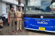 ഇൻഡ‍ിഗോ എയർലൈൻസിന്റെ ബസ് കസ്റ്റഡിയിൽ; നികുതി അടക്കാതിരുന്നതിനാലെന്ന് ഗതാഗത വകുപ്പ്