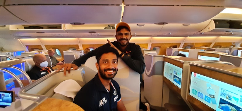rahul tripathi and ruturaj gaikwad pose for photo