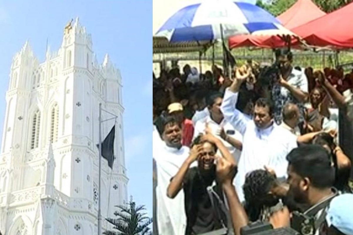 കരിദിനം ആചരിക്കുന്നതിന്റെ ഭാഗമായി പള്ളികളിൽ രാവിലെ കരിങ്കൊടി കെട്ടി. 