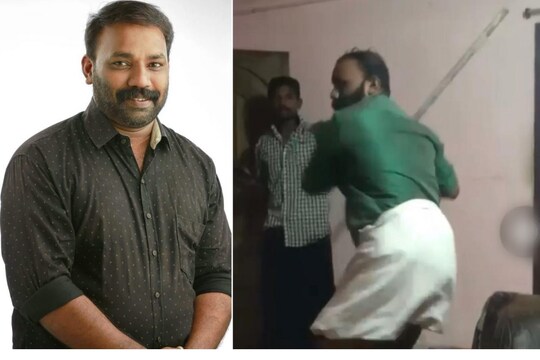 തൃക്കൊടിത്താനം വാർഡംഗം ബൈജു വിജയൻ കമ്പിവടി ഉപയോഗിച്ച് ആക്രമിക്കുന്ന ദൃശ്യങ്ങൾ പുറത്തുവന്നു
