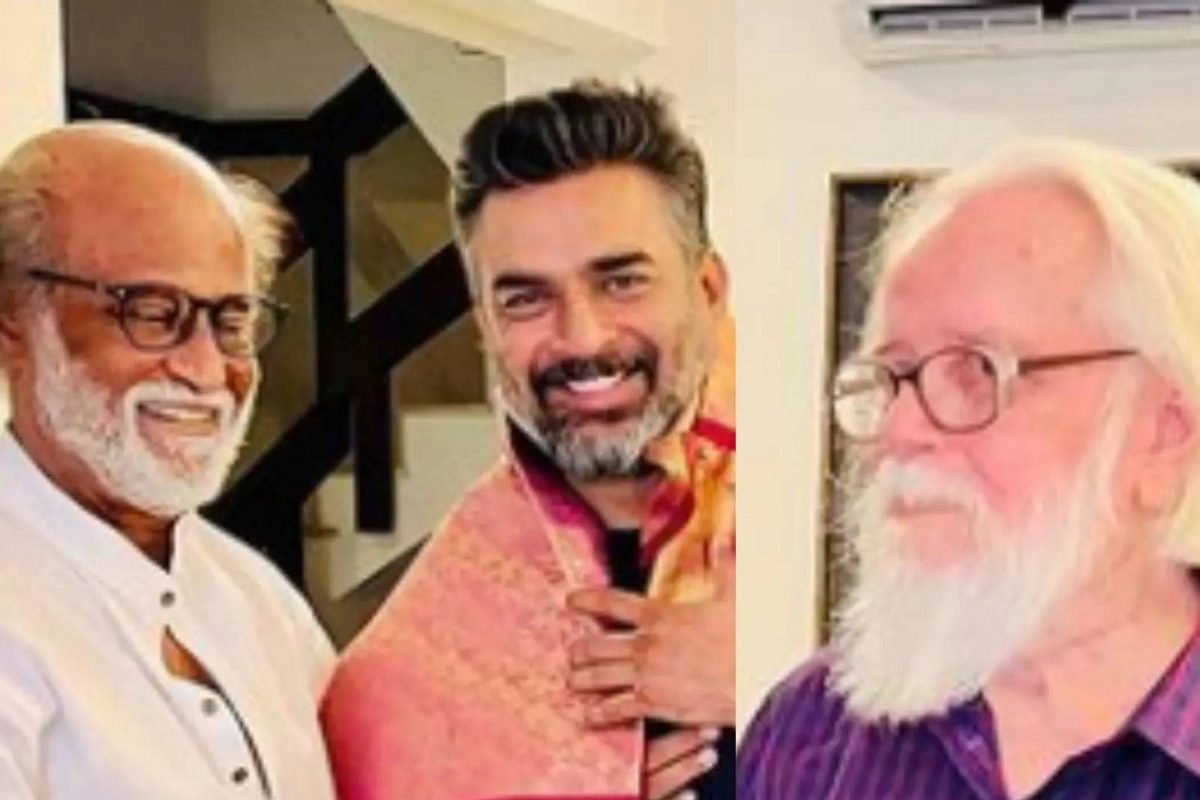 മാധവനെയും നമ്പി നാരായണനെയും നേരിട്ടെത്തി അഭിനന്ദിച്ച് തലൈവർ രജനികാന്ത്