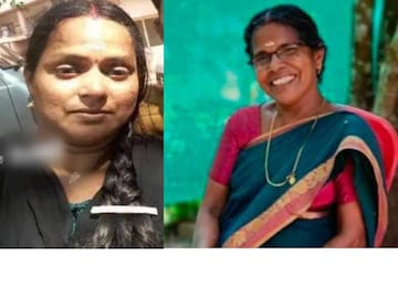 അറസ്റ്റിലായ ഇന്ദുലേഖ, കൊല്ലപ്പെട്ട അമ്മ രുഗ്മിണി