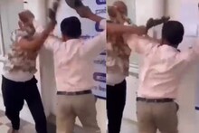 ചെരുപ്പൂരി തല്ല് ; പ്രായമായ രണ്ടു പുരുഷന്മാർ പരസ്പരം ചെരുപ്പുകൾ വെച്ച് മർദ്ദിക്കുന്ന വീഡിയോ വൈറൽ