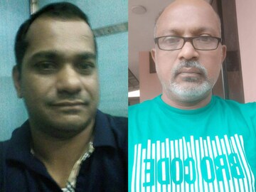 മരിച്ച സന്ദീപ്, പ്രതി സന്തോഷ്