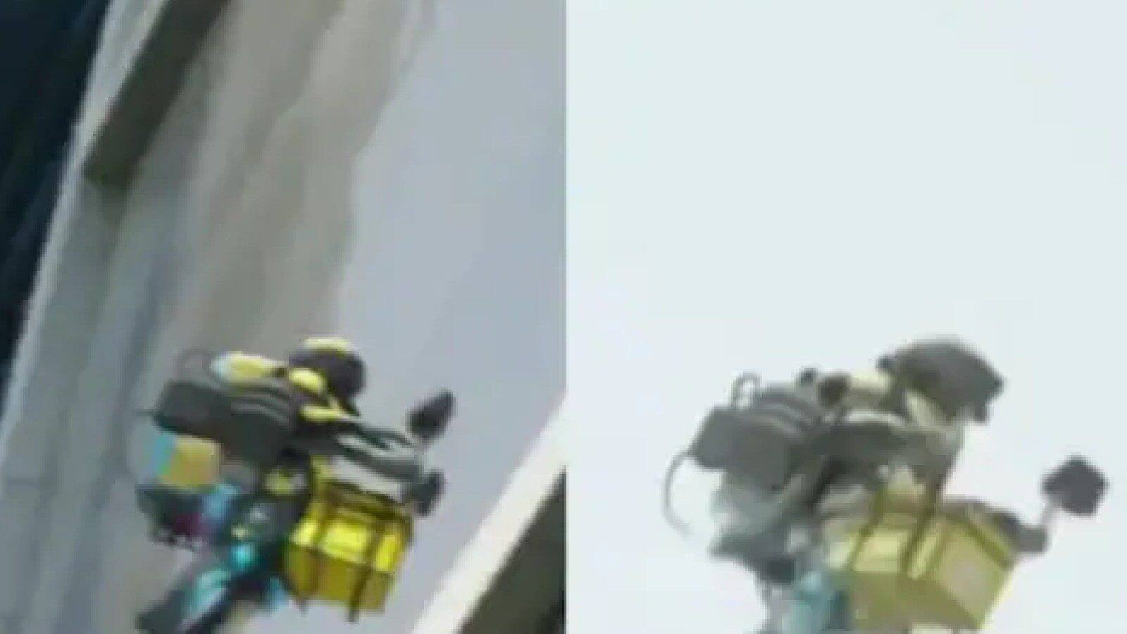 aerial food delivery; Jetpack Video Goes Viral ആകാശത്തിലൂടെ പറന്ന്