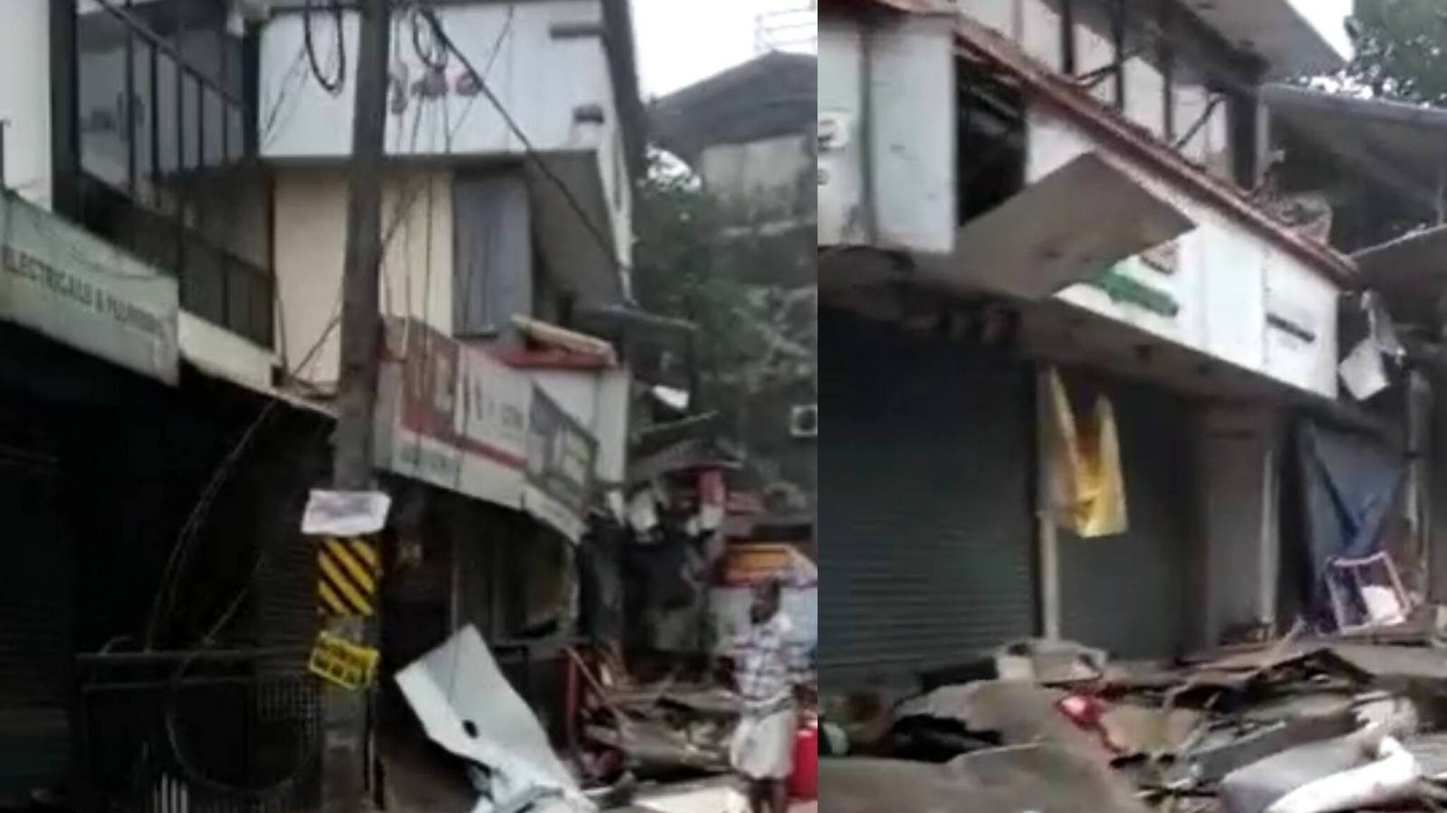 ഡ്രൈവർ ഉറങ്ങിപ്പോയി; കണ്ണൂരിൽ പാൽ ലോറി ഇടിച്ചു തകർത്തത് പത്തോളം കടകൾ