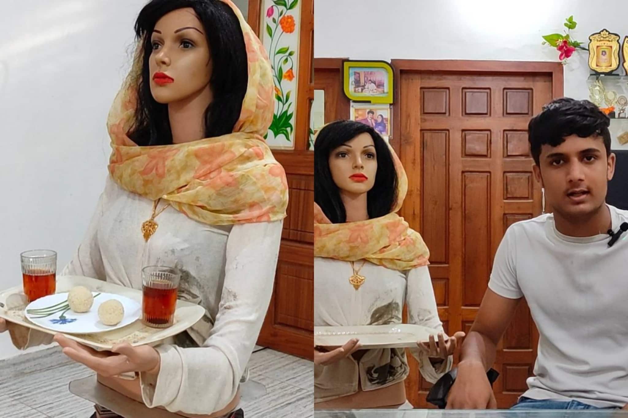 വീട്ടുജോലി ചെയ്യാൻ കഷ്‌ടപ്പെടുന്ന ഉമ്മയെ സഹായിക്കാൻ മകന്റെ സമ്മാനം 'ആൻഡ്രോയിഡ് പാത്തൂട്ടി'