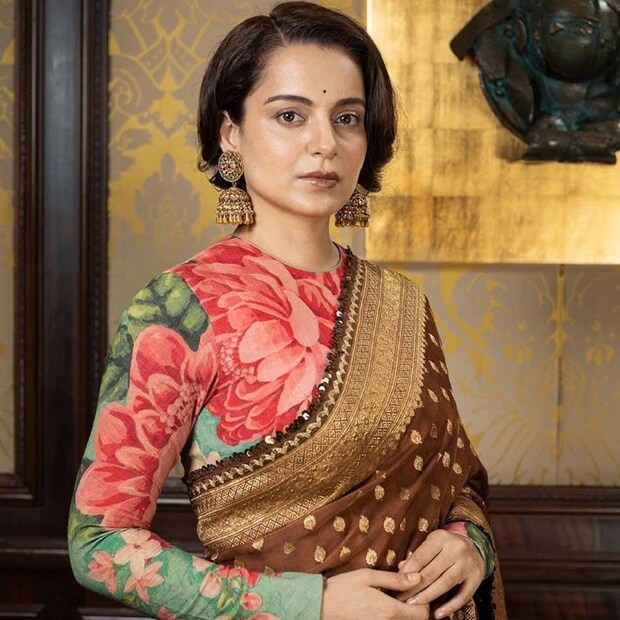 Kangana Ranaut, Kangana Ranaut sari, Kangana Ranaut bag, കങ്കണ റണൗത്ത്