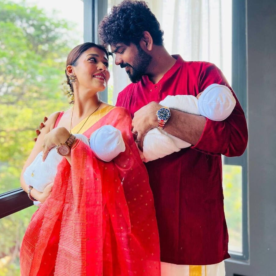  അടുത്തിടെ മുംബൈ വിമാനതാവളത്തില്‍ എത്തിയ നയന്‍താരയെയും ഭര്‍ത്താവിനെയും പാപ്പരാസികള്‍ വളഞ്ഞിരുന്നു. എന്നാല്‍ രണ്ടുപേരും കൈയ്യില്‍ എടുത്തിരുന്ന കുട്ടികളുടെ മുഖം മാറോട് അടുക്കി കുഞ്ഞുങ്ങളുടെ മുഖം മറക്കുന്ന വീഡിയോ സോഷ്യല്‍ മീഡിയയില്‍ വൈറലായി. വീഡിയോയില്‍ ആരാധകരുടെ കമന്‍റുകള്‍ നിറയുകയാണ്.