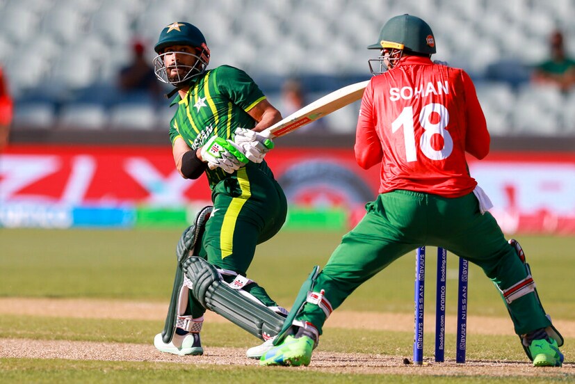 Shan Masood plays a shot
