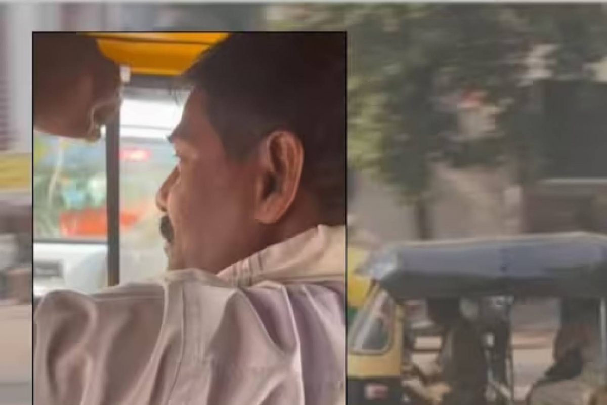 ട്രാഫിക് ബ്ലോക്കില്‍പ്പെട്ട യാത്രക്കാരനുമായി ലോകവിവരങ്ങള്‍ പങ്കുവെച്ച് ഓട്ടോഡ്രൈവര്‍; വീഡിയോ വൈറല്‍