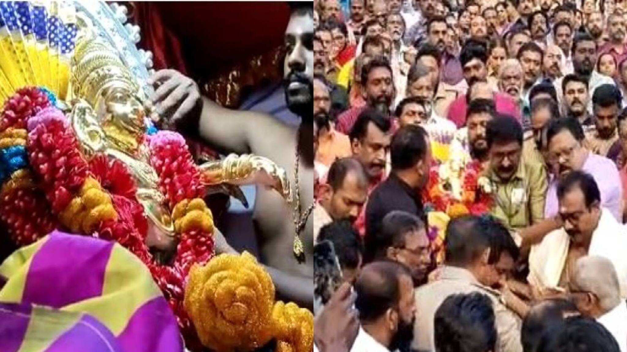 ശബരിമല മണ്ഡലപൂജ; തങ്ക അങ്കി രഥഘോഷയാത്ര ആറന്മുള പാർഥസാരഥി ക്ഷേത്രത്തിൽ നിന്ന് പുറപ്പെട്ടു