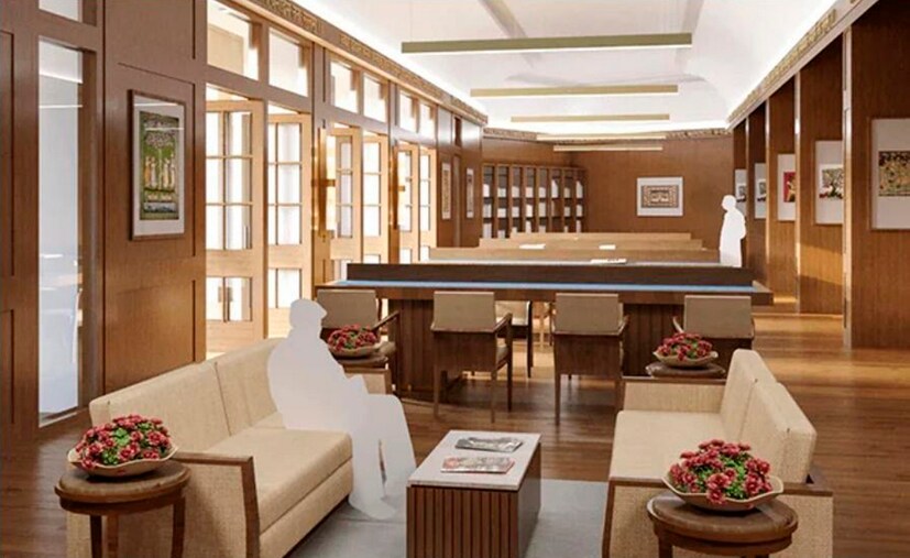Concept picture of the new Parliament library under Central Vista Project. (PTI Photo)